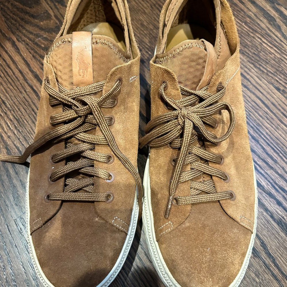 Polo Ralph Lauren Brown Suede Sneakers